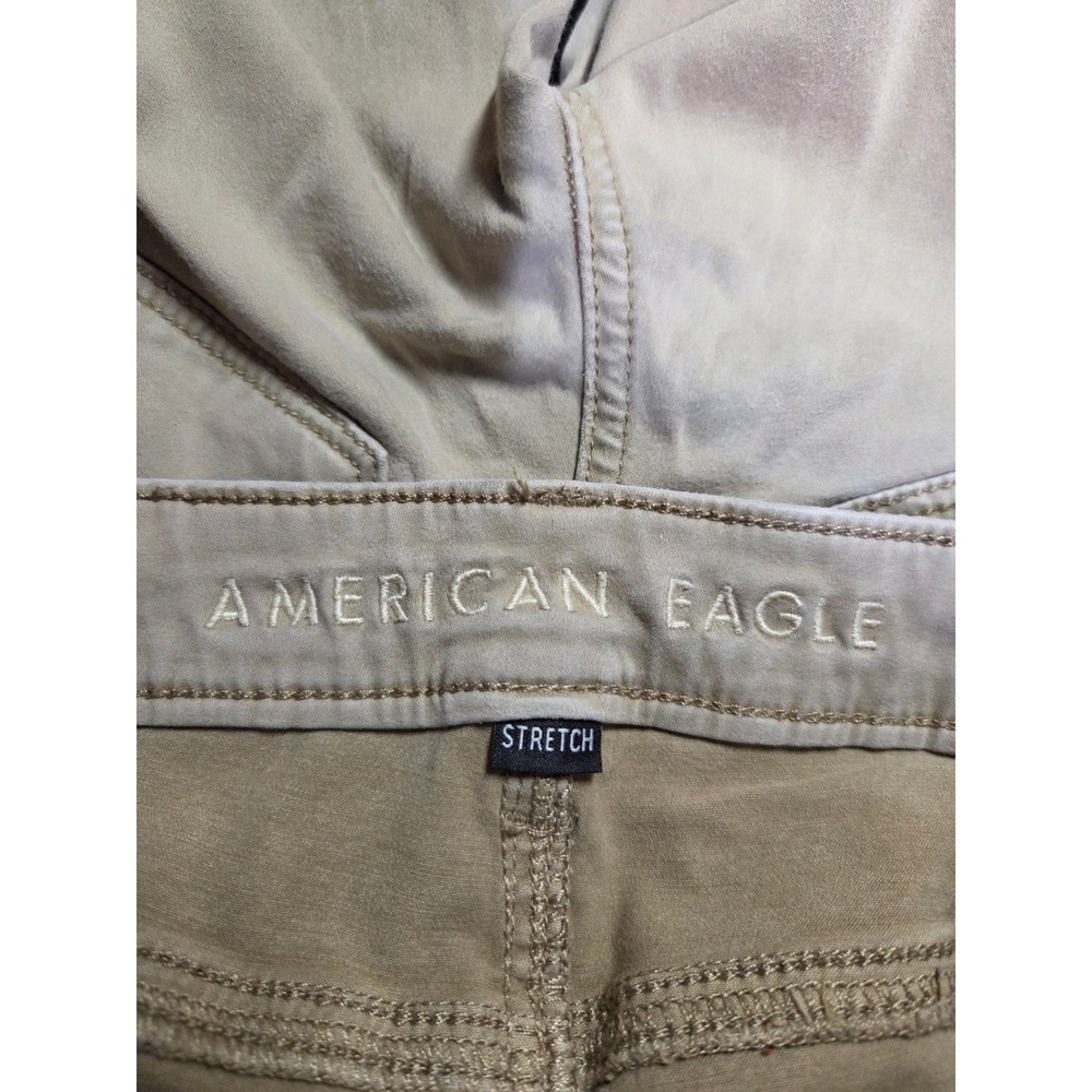American Eagle Hi-Rise Jegging Khaki Stretch Skinny Pants Womens Size 4 Regular - Picture 4 of 7